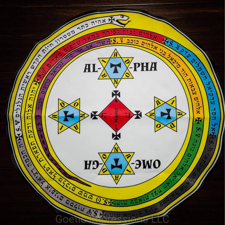 Goetic Impressions – wholesale Meditation supplies – Lesser Key of Solomon Magickal Circle and Triangle Complete Set1