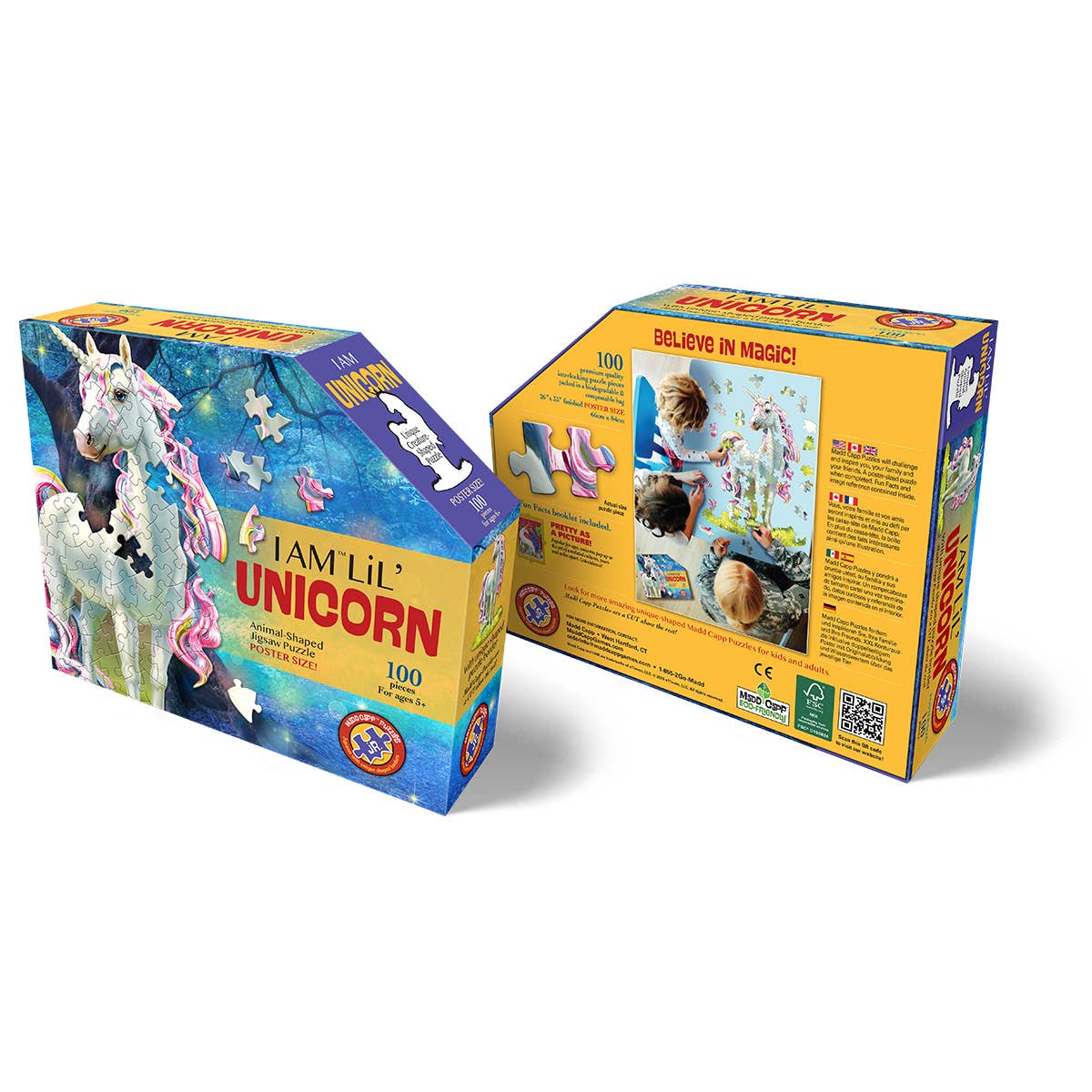 Madd Capp Games & Puzzles - Wholesale Puzzle - Kids - I AM 'LiL UNICORN 100 piece kids jigsaw puzzle - gift2