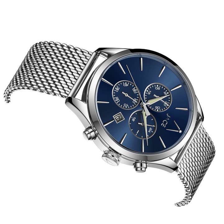 Lurella Cosmetics - Wholesale Wrist Watch - Men's - "ISTANBUL" MEN'S MESH BAND CHRONOGRAPH WATCH