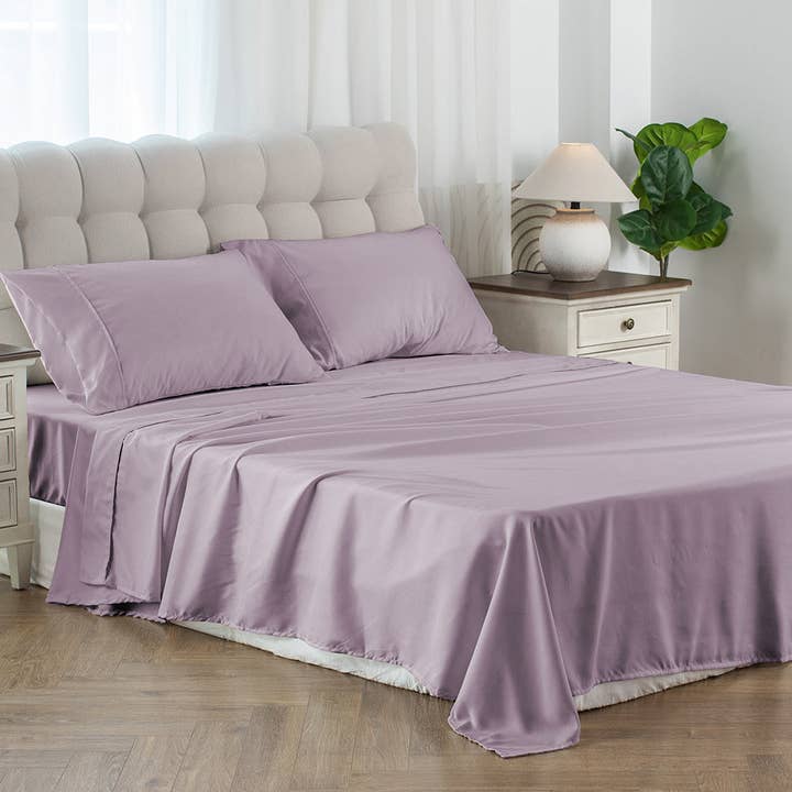 VIAI Beauty - Wholesale Sheet Set - Kasentex Soft Sheet Bedding Set in Deep Pocket, Hypoallergenic and Breathable, Room Decor, Graduation Gifts3