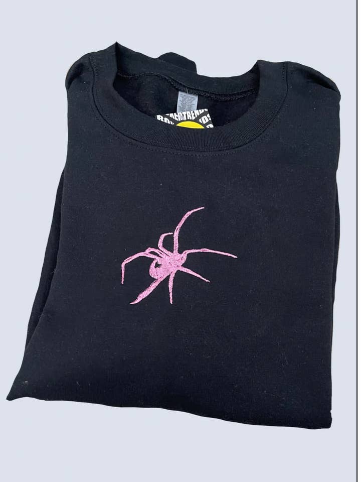 Sweatshirt/hoodie met borduursel met spin voor wholesale door BOXEDTRENDS