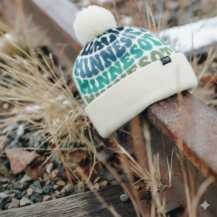 Northern Icons Creations INC - Wholesale Beanie - Women's - MINNESOTA Colorful Pom Pom Beanie - Warm Knitted Winter Hat4