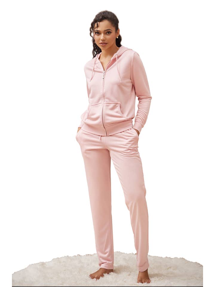 LeeHanTon - Wholesale Lounge Set - Women's - LeeHanTon Ladies 2PC Casual Solid Color Set