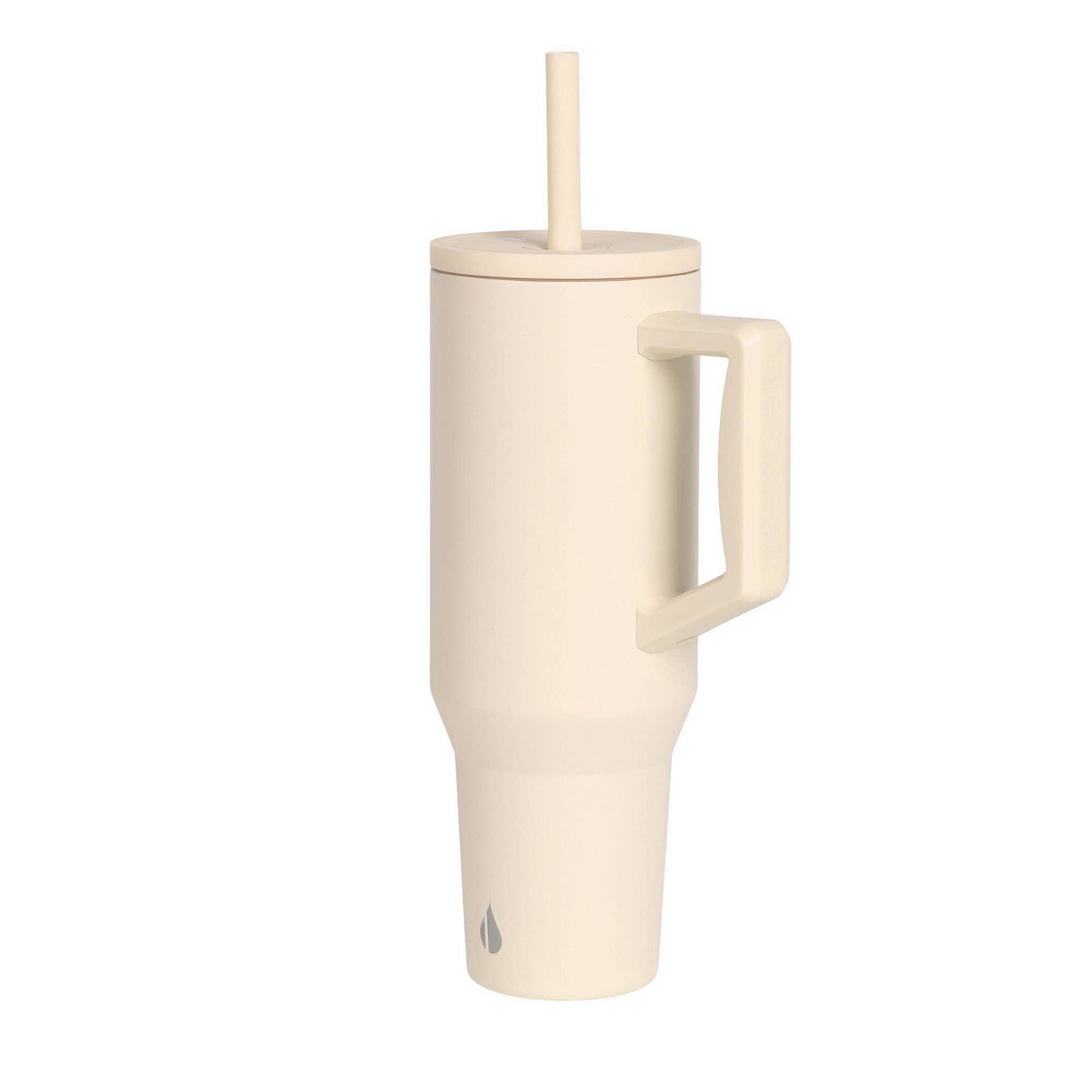 Elemental - Wholesale Insulated Mug/Tumbler - Commuter Insulated Straw Tumbler 40oz - Beige1