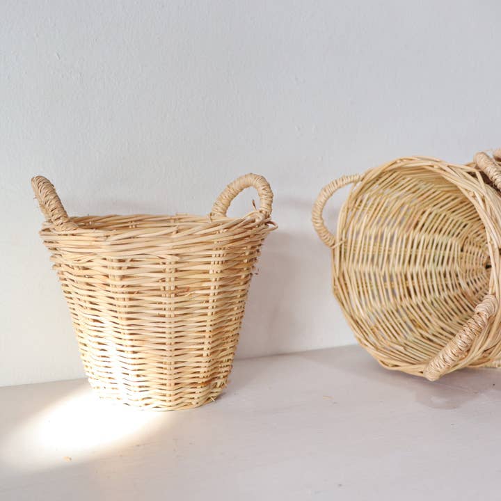 Thaihomeshop - Vente Paniers - Panier en rotin thaïlandais - Motif tissé complexe