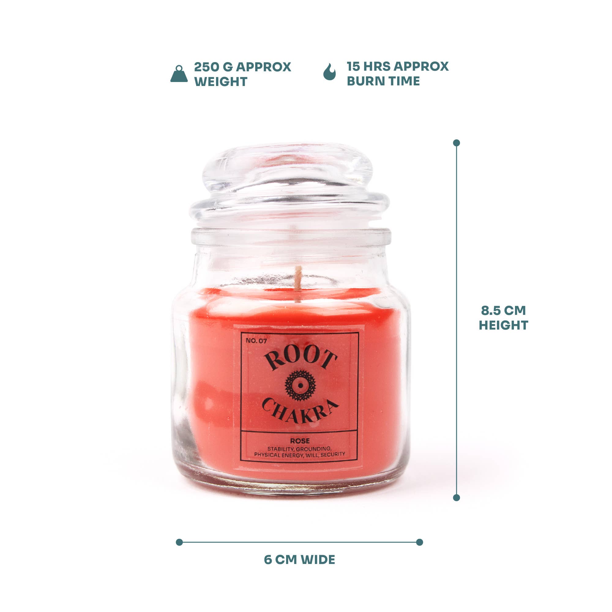 Myga – Großhandel Kerze im Glas / gefüllte Kerze – Sieben Chakra-Kerzen33