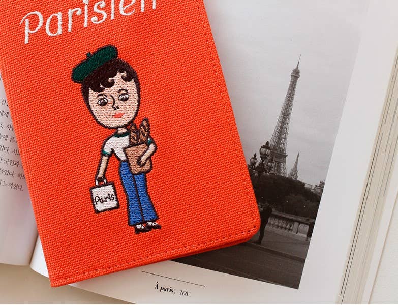 K-Wonderland - Vendita all'ingrosso Custodia per passaporto - Donna - [1537] Cover per passaporto Protect Travel Wallet - Ricamo di lusso7