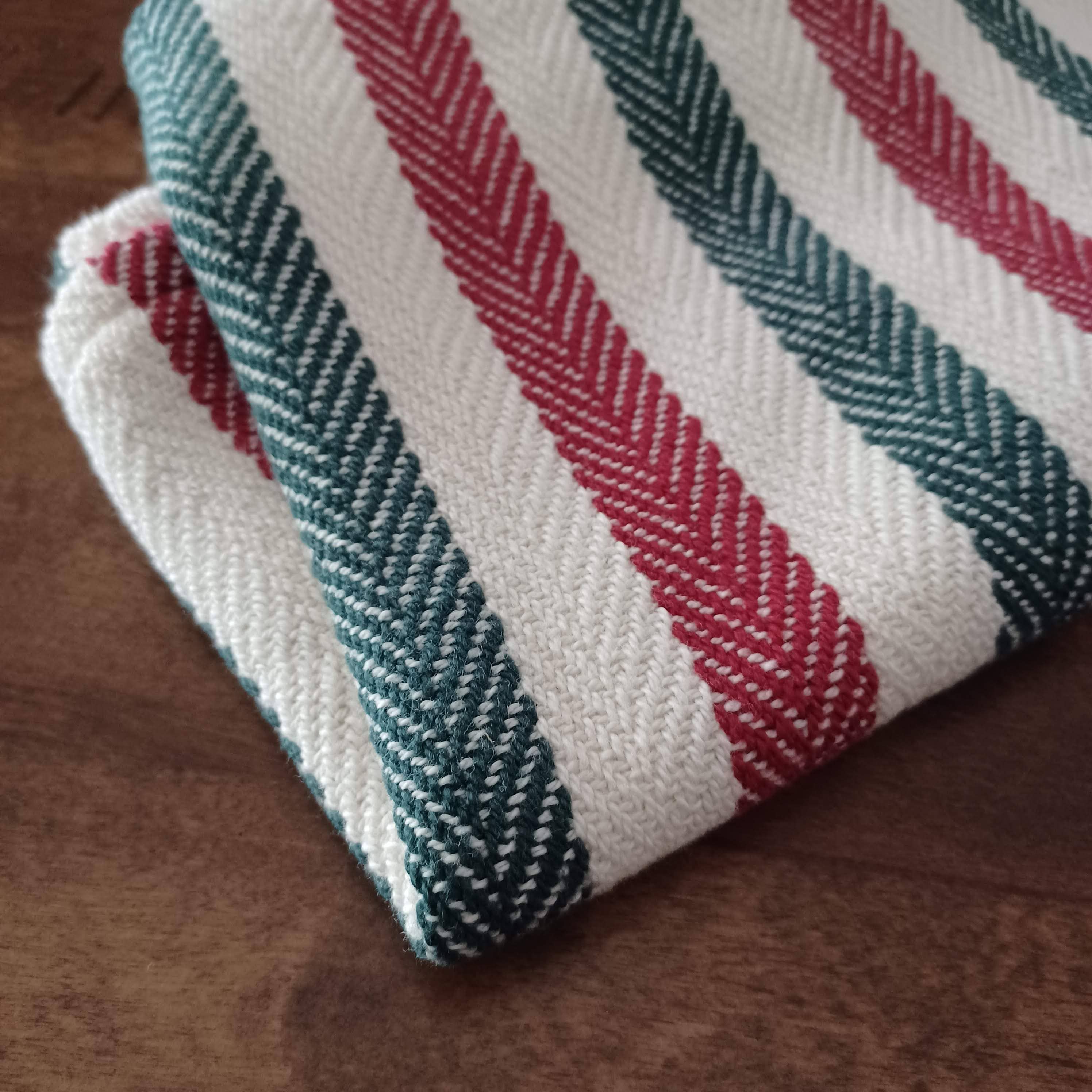 East Parlor - Wholesale Tea Towel - Holiday Dish Towel with Stripes3