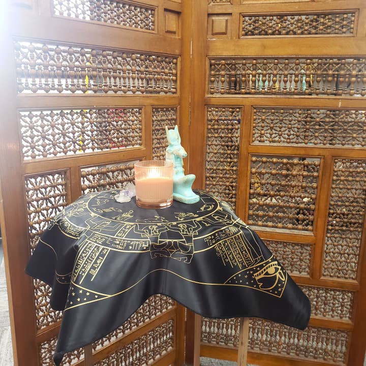 Discoveries, Inc. - Wholesale Tablecloth - Egyptian Dendera Zodiac Altar Cloth/Scarf6