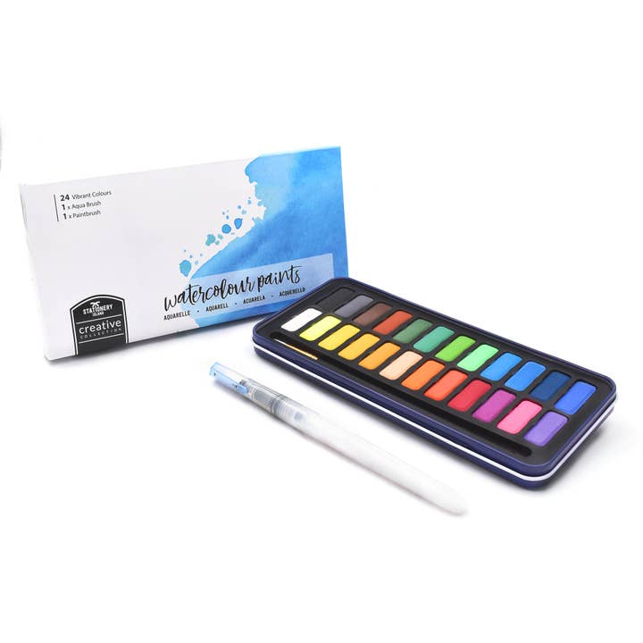 Creative Collection Watercolour Paint Set - 24 Colours for wholesale by MRZ Wholesale