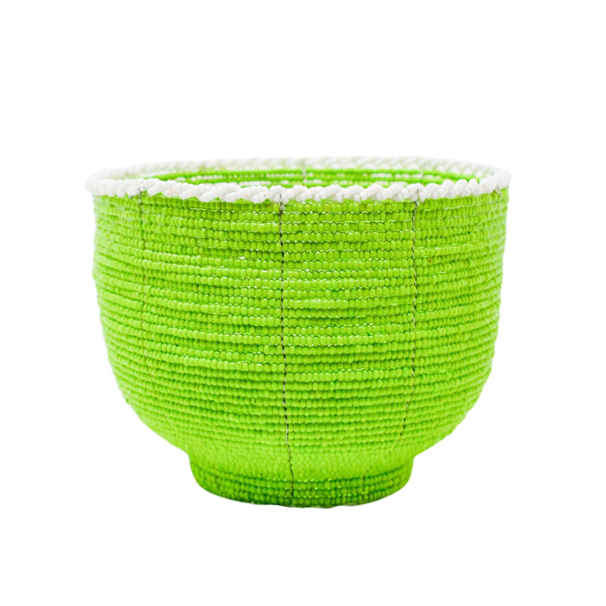 POPPY + SAGE - Wholesale Decorative Plate/Dish/Bowl - Beaded Bali Bowl - Lime0
