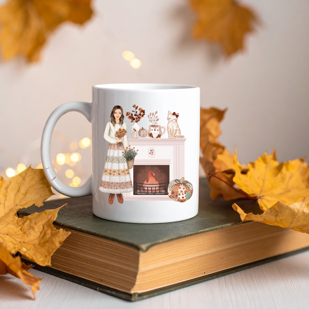 Les Moonettes – Caneca por atacado – Caneca cerâmica de apoio à lareira0