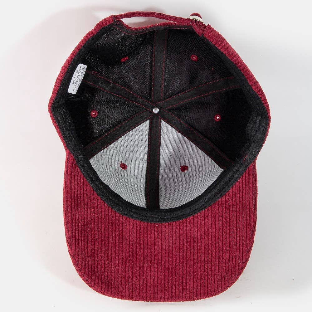 Collections by Fame Accessories - Wholesale Baseball Cap - Women's - Solid Tone Corduroy Trucker Hat7