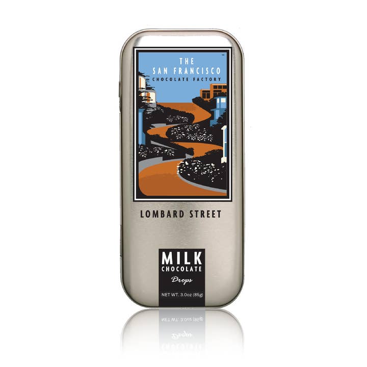 The San Francisco Chocolate Factory – wholesale Chocolate bar – San Francisco Landmark - Lombard Street - Milk Chocolate