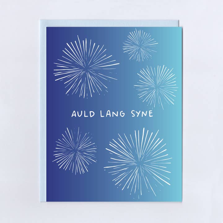 Auld Lang Syne Grußkarte für den Großhandel von The Treasurie
