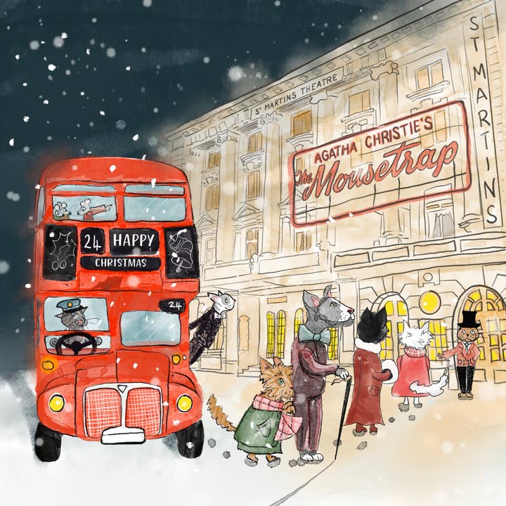 Christmas Mousetrap for wholesale by Jo Scott Art