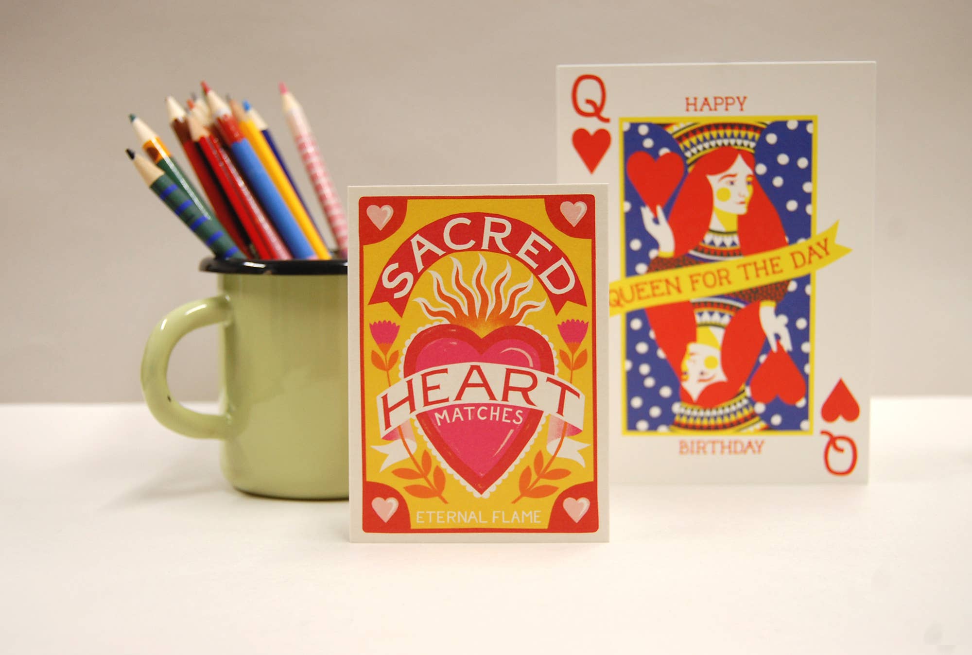 Printer Johnson Ltd - Vendita all'ingrosso Biglietti d'amore - Sacro Cuore | Biglietto di compleanno, mini biglietto | Scatola di fiammiferi, amore3