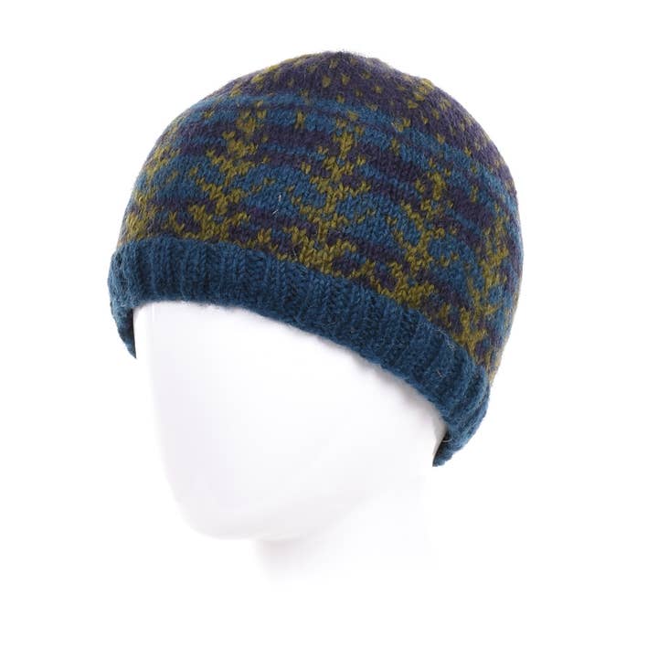 Lost Horizons Knitwear – Ships from USA - Wholesale Beanie - Men's - Fernie Beanie Hat with Snowy Tree Motif4