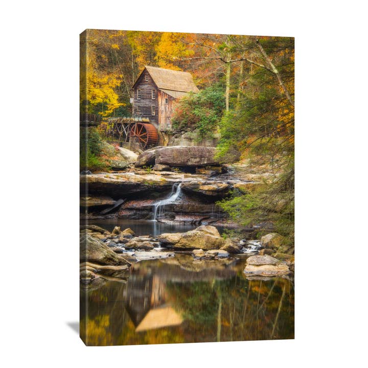 Glade Creek Grist Mill Canvas for wholesale by Nature's Vista Photography