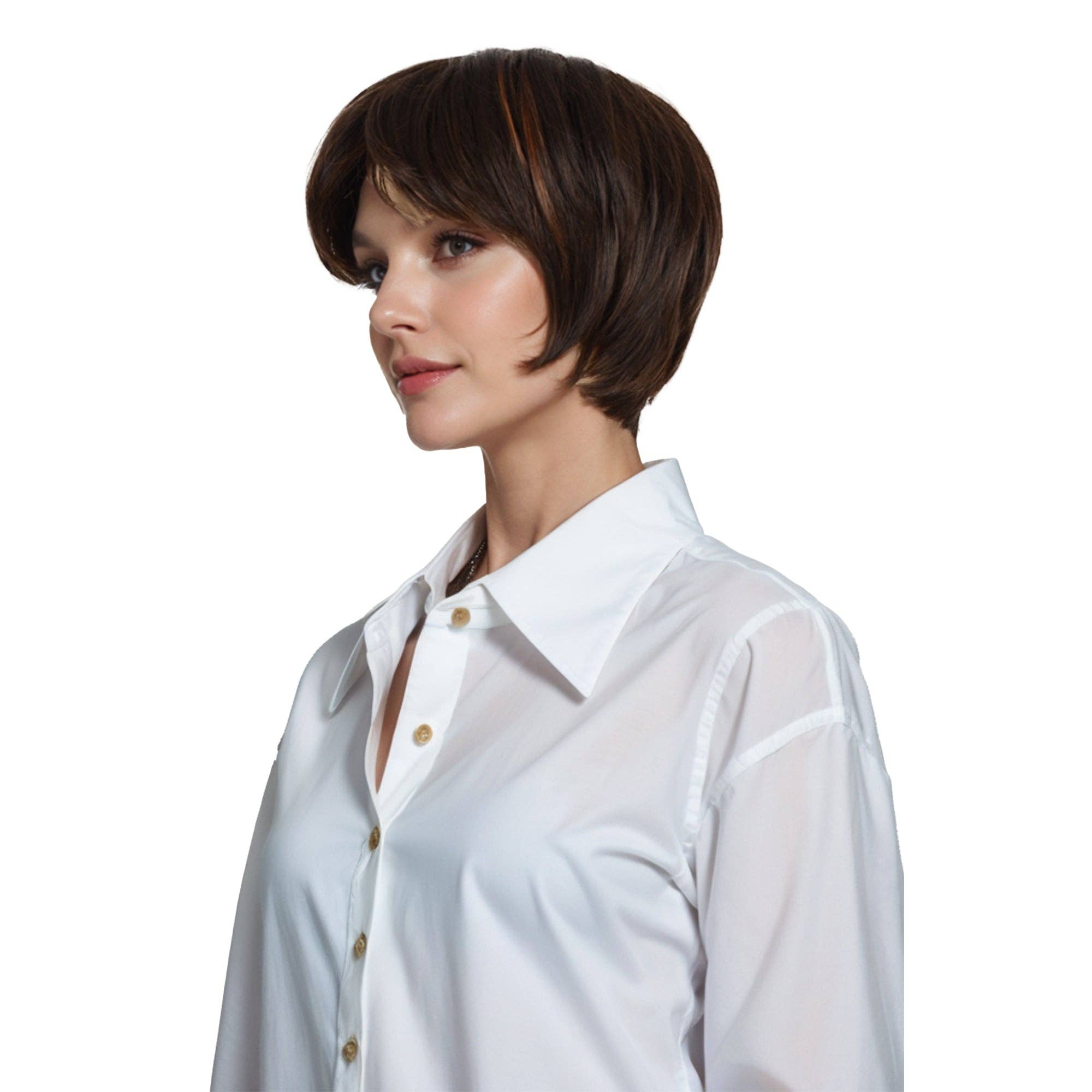 AK Brand - Wholesale Hair Extensions - 11" Short Layered Pixie Cut Wig for Women with Bangs6