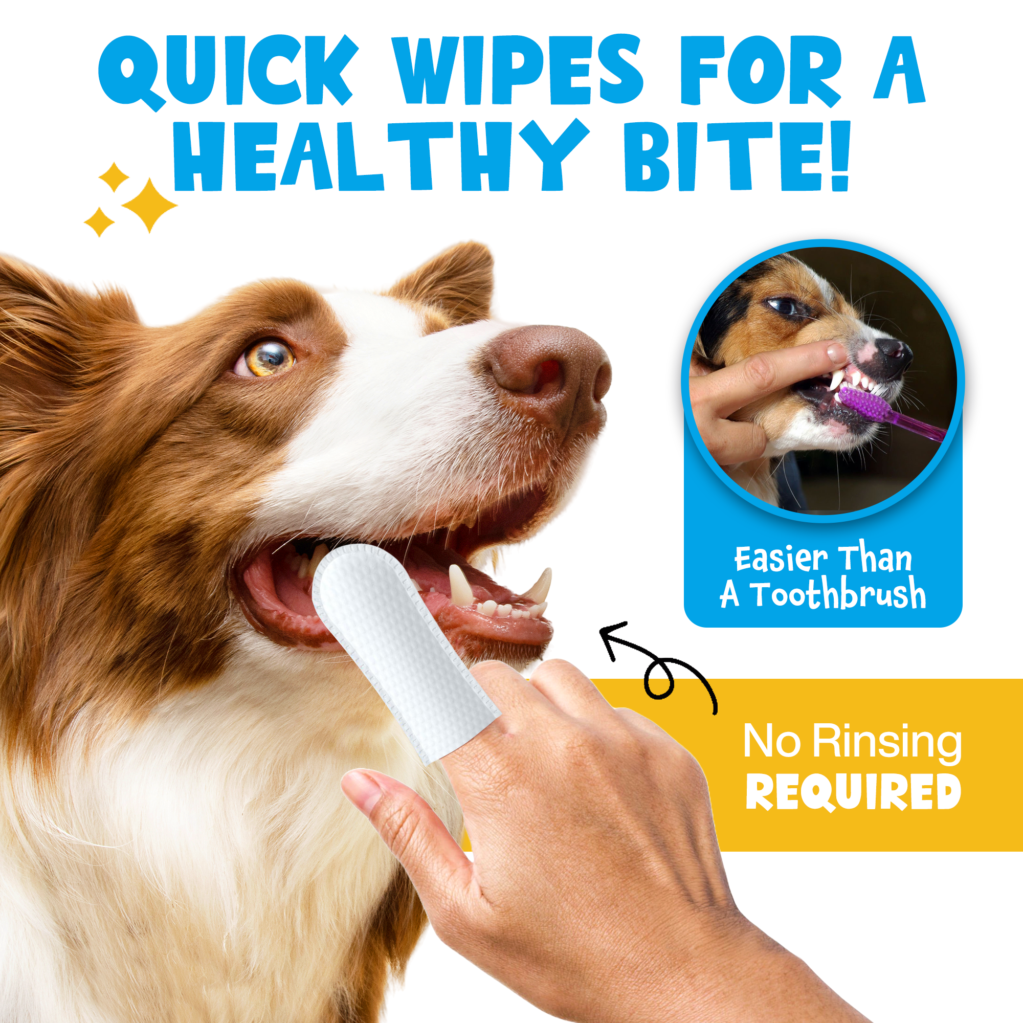 Roofus - Wholesale Pet Toothpaste - Dog - Roofus Dental Wipes | Mint | 60ct1