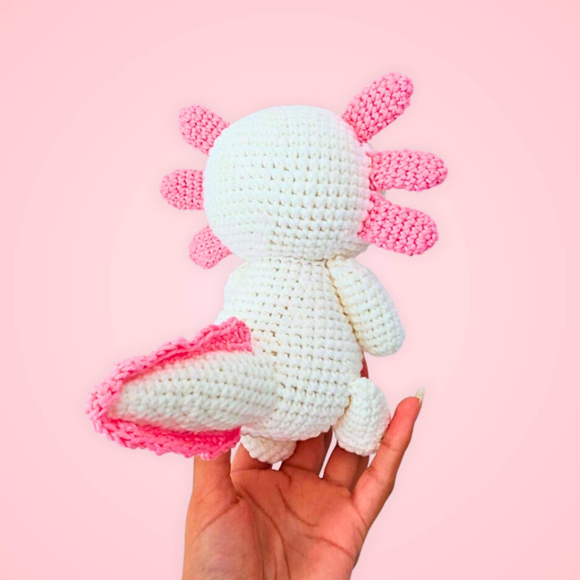 TOMOPOD LLC - Wholesale Stuffed/Plush Toy - Kids & Baby - Crochet Valentines Axolotl, Cute Amigurumi Heart Axolotl5