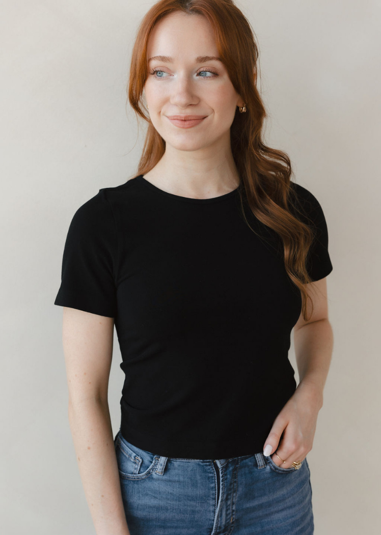 ELIETIAN – wholesale Knit top – Women's – Short Sleeve Waist Length Top0