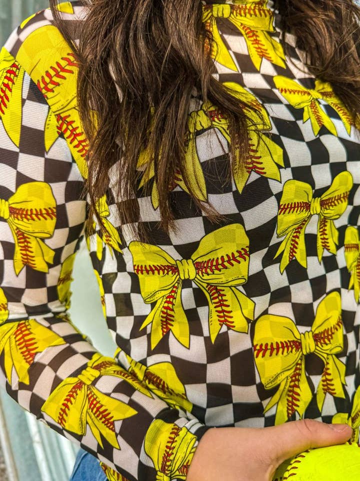 Sterling Kreek - Wholesale Blouse - Women's - Throw Like A Girl Mesh Top7