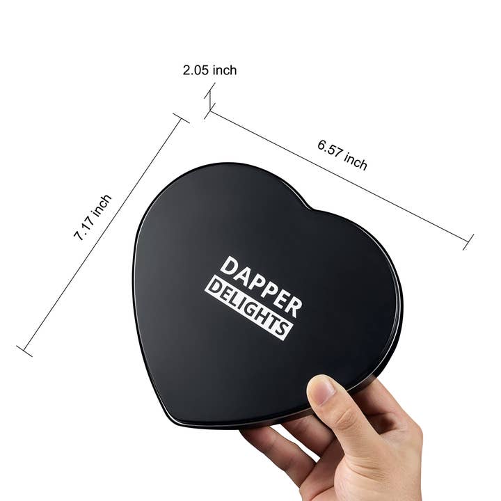 The Wine Savant / Khen Glassware - Wholesale Caramel - Scotch Whiskey Dapper Delights Salted Caramel Heart Tin4