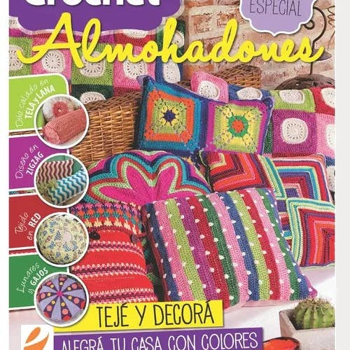Books by splitShops - Wholesale Crafts, Hobbies & DIY - Crochet Almohadones: Teje y decora. Alegra tu casa con colores y nuevas técnicas - Paperback0