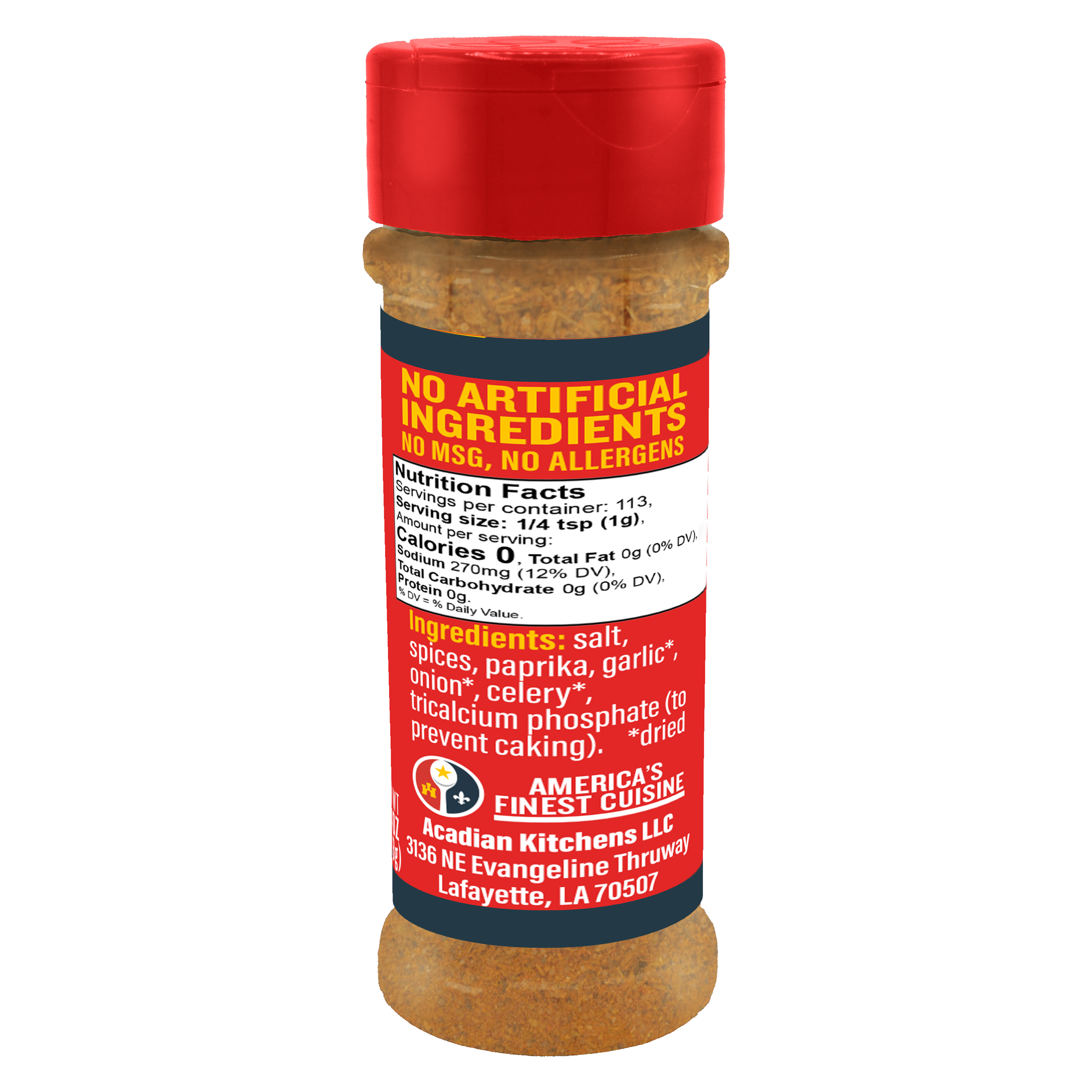 Ragin' Cajun - Wholesale Gedroogde kruidenmix - Ragin' Cajun 4oz. "De Originele Cajun Kruidenmix"1