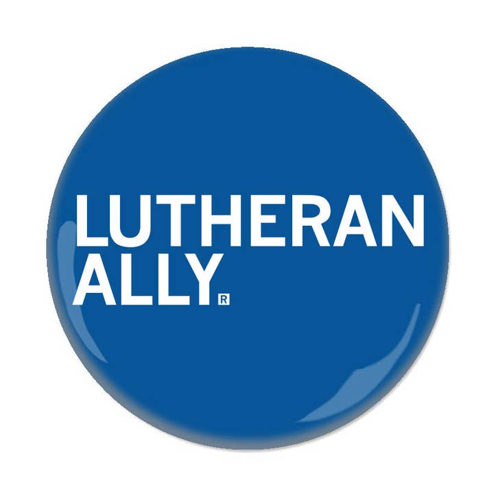 Lutheran Ally Button for wholesale by RAYGUN