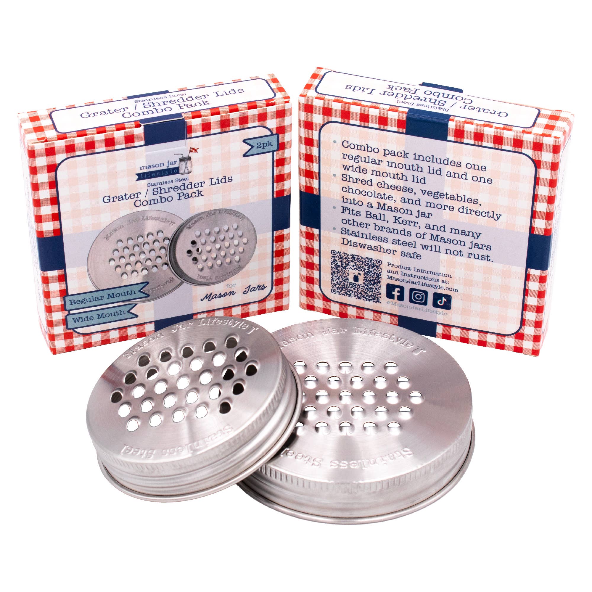 Mason Jar Lifestyle - Wholesale Kitchen Tool/Gadget - Grater / Shredder Lid for Mason Jars16