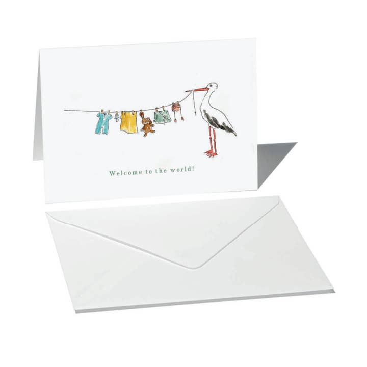 Tarjeta plegable "Cigüeña" para venta al por mayor de Langelütje