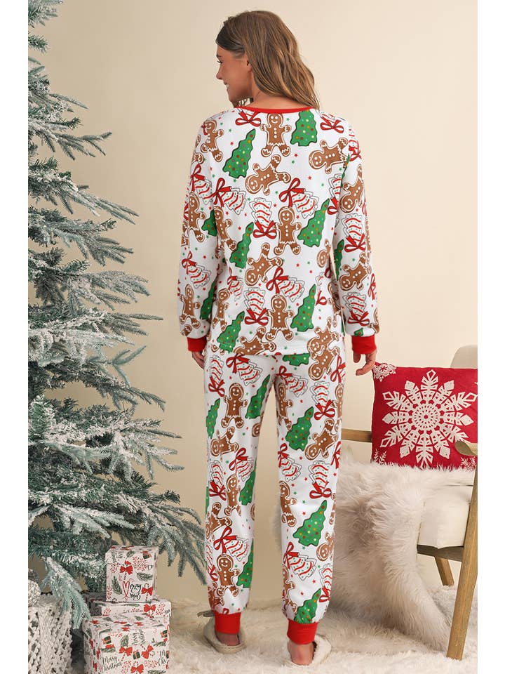 White Christmas Printed Pullover & Pants 2pcs Set | S-XL  for wholesale on Faire5