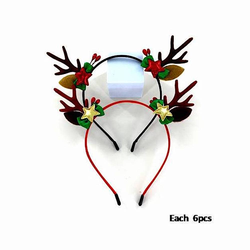 Atlas Fashion - Wholesale Fashion Headband - Women's - Christmas Reindeer Antler Headband1