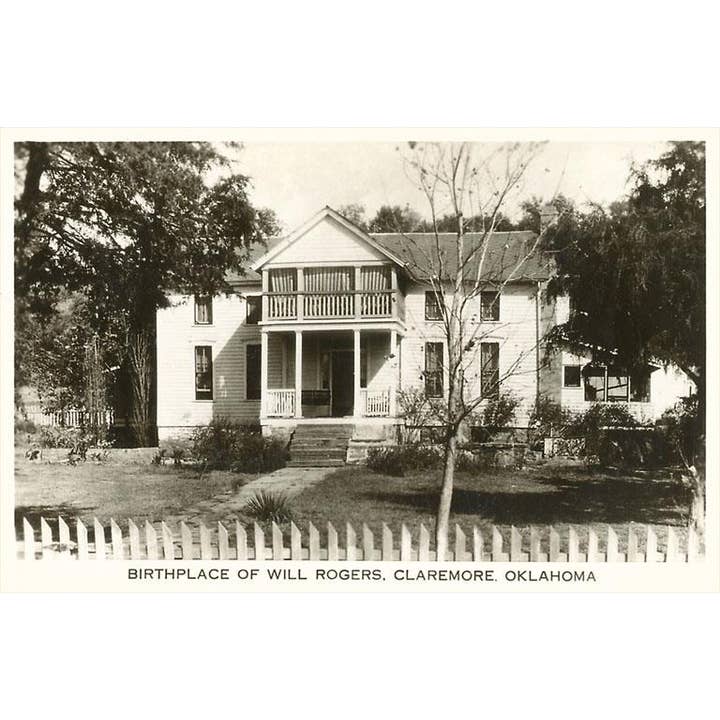 Vykort OK-80 Will Rogers födelseplats, Claremore för wholesale av Found Image Press