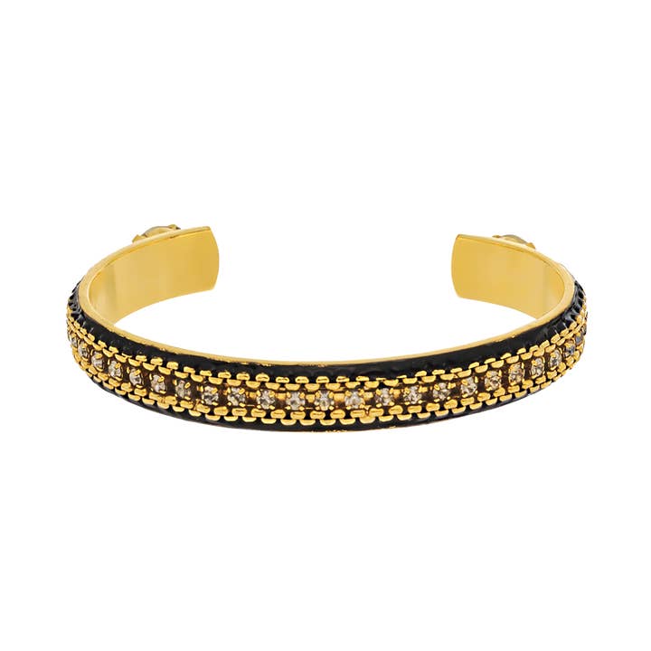 TOVA - Wholesale Cuff Bracelet - Kerry Cuff in Black1