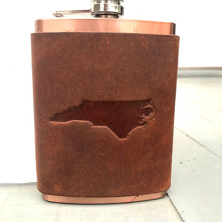 Leather Flask - North Carolina for wholesale by Jimmyrockit