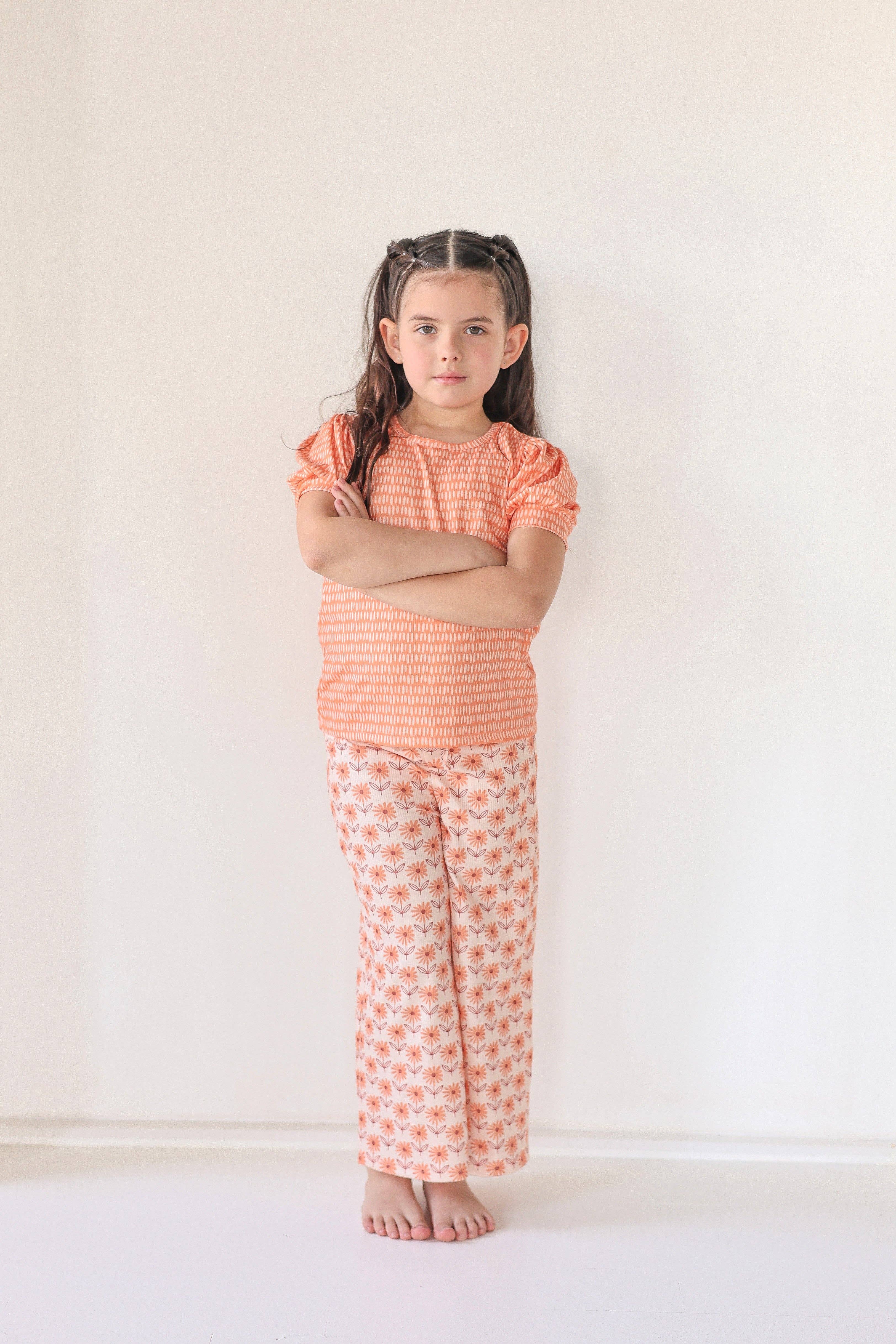 Celebrate Your Tribe - Wholesale Top & Pant Set - Kids - Retro Daisy Pants3
