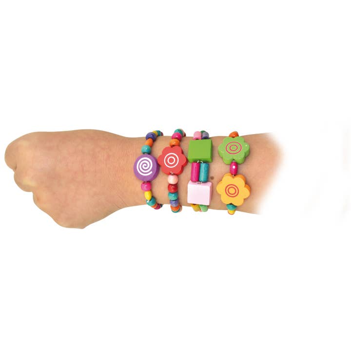 TOYS SERVICE, SL. -ANDREU TOYS- - Wholesale Art Set - Kids & Baby - PULSERAS DE CUENTAS DE MADERA COLORIDAS3