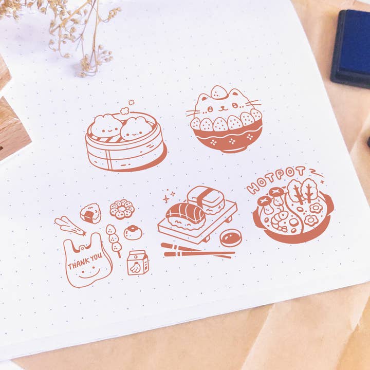 Poyura - Wholesale Rubber/Decorative Stamp - Asian Mart Wooden Stamp4