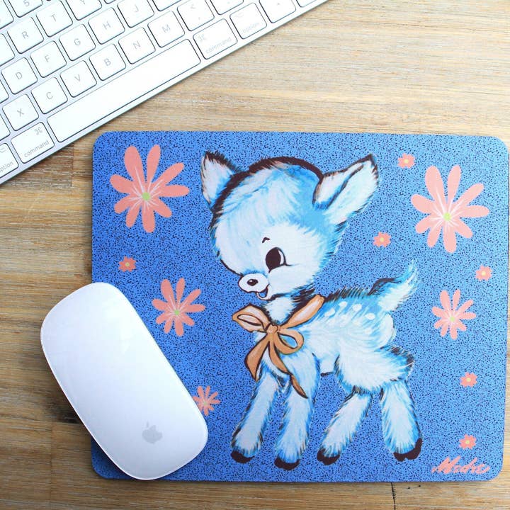 Tapete de rato vintage fawn kitsch retro pastel para escritório doméstico por atacado de Msdre