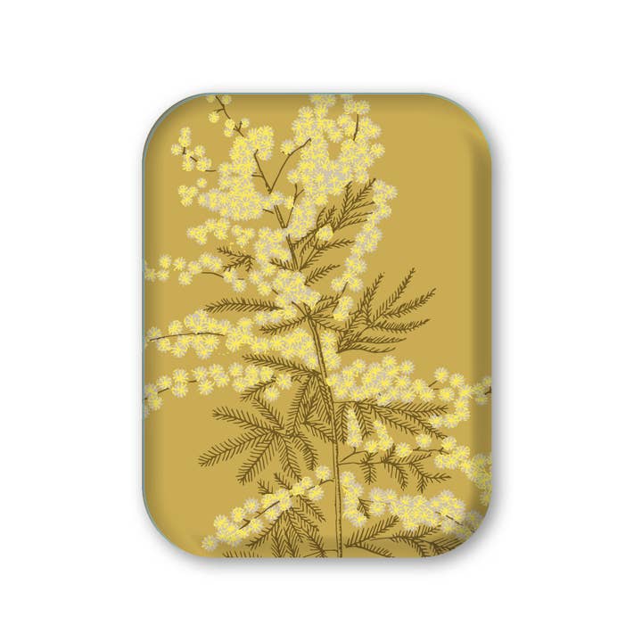 Rectangular tray "Mimosa" - 27x20 cm for wholesale by Le cerisier blanc