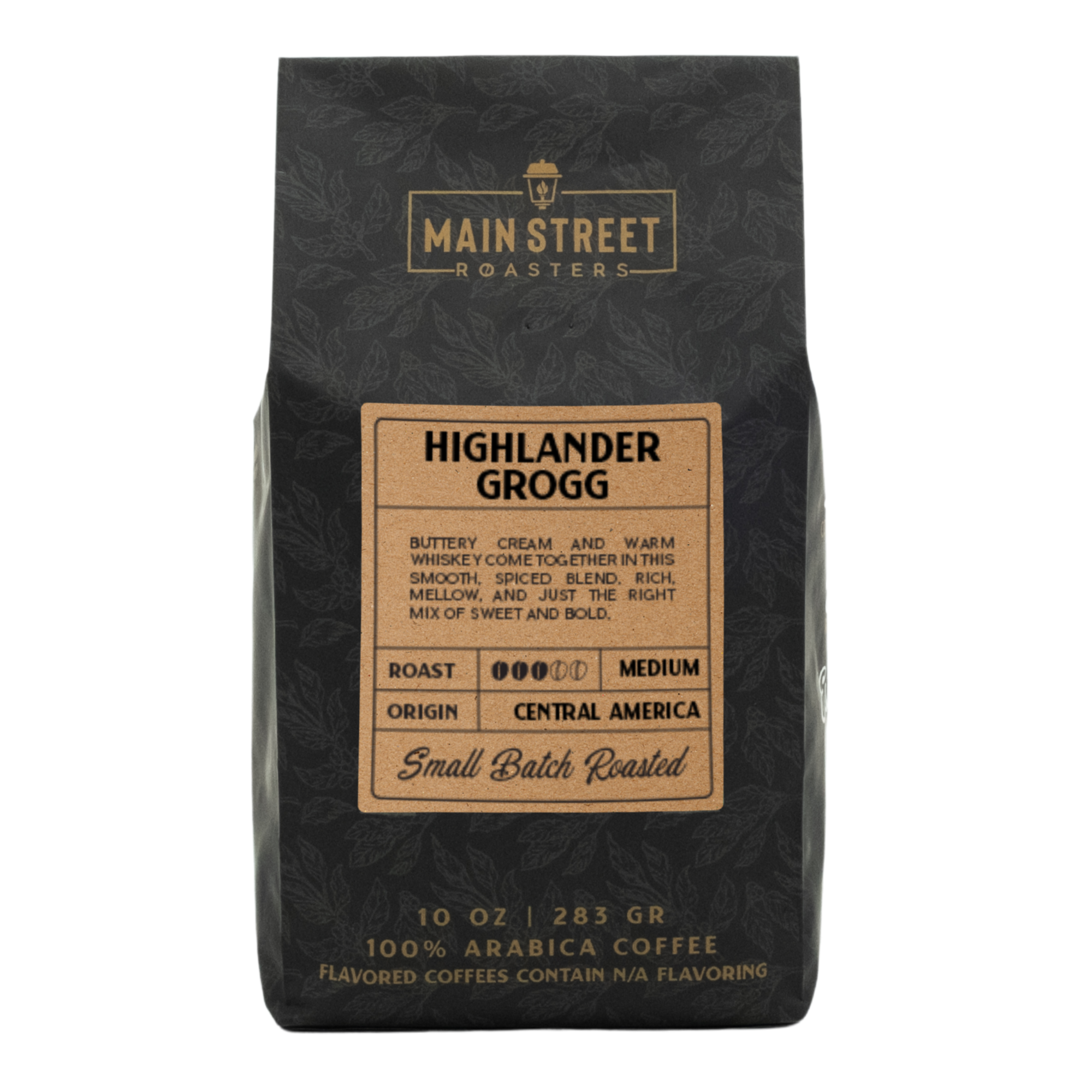 Main Street Roasters - Wholesale Ground Coffee - Highlander Grogg Flavored Coffee0