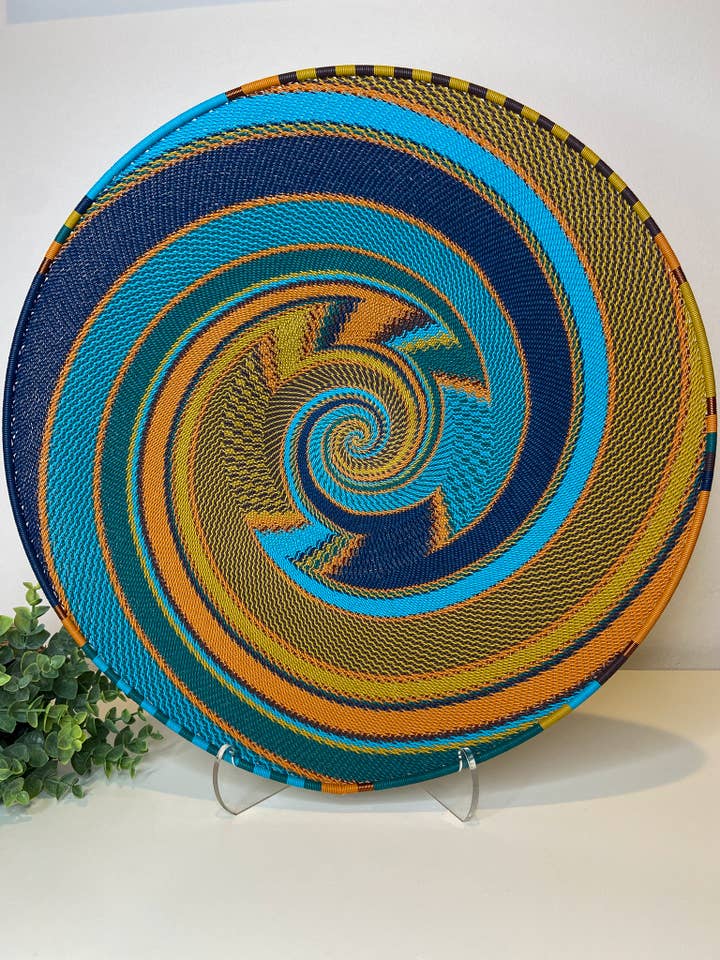 Ekstra stor åben V- Kingfisher for engroshandel hos Eve & Nico Gifts & Home Decor