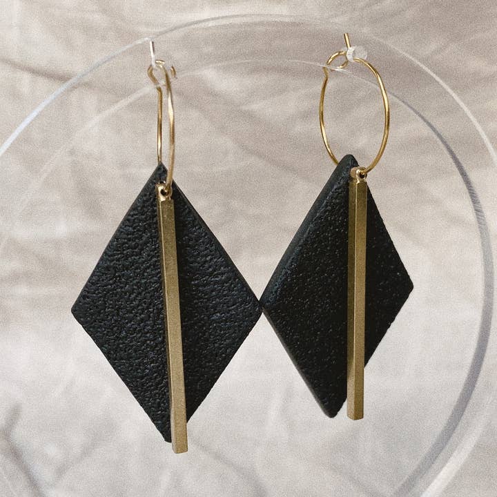 Boucles d'oreilles argile polymère | Boucles d'oreilles Faye pour la vente par Everyday Wildflower