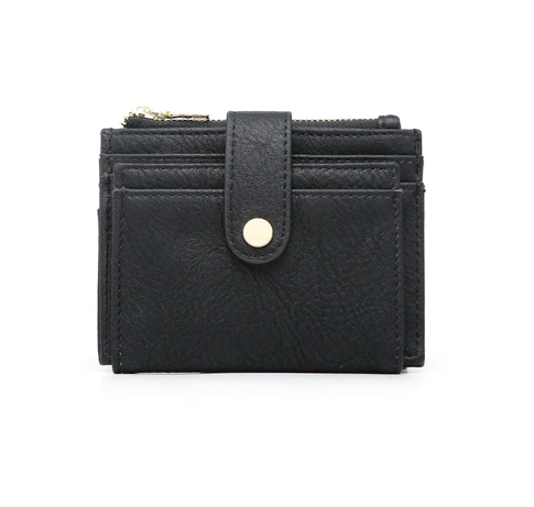 MiMi Wholesale - Wholesale Wallet - Women's - WL1904 Mini Snap Button Wallet & Cardholder w/ Zipper Pocket8