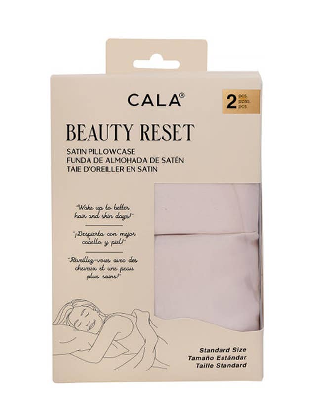 CALA 69122 Champagne Beauty Reset 2 Taies d'Oreiller en Satin - Lot de 6 pour la vente par PINEAPPLE Beauty