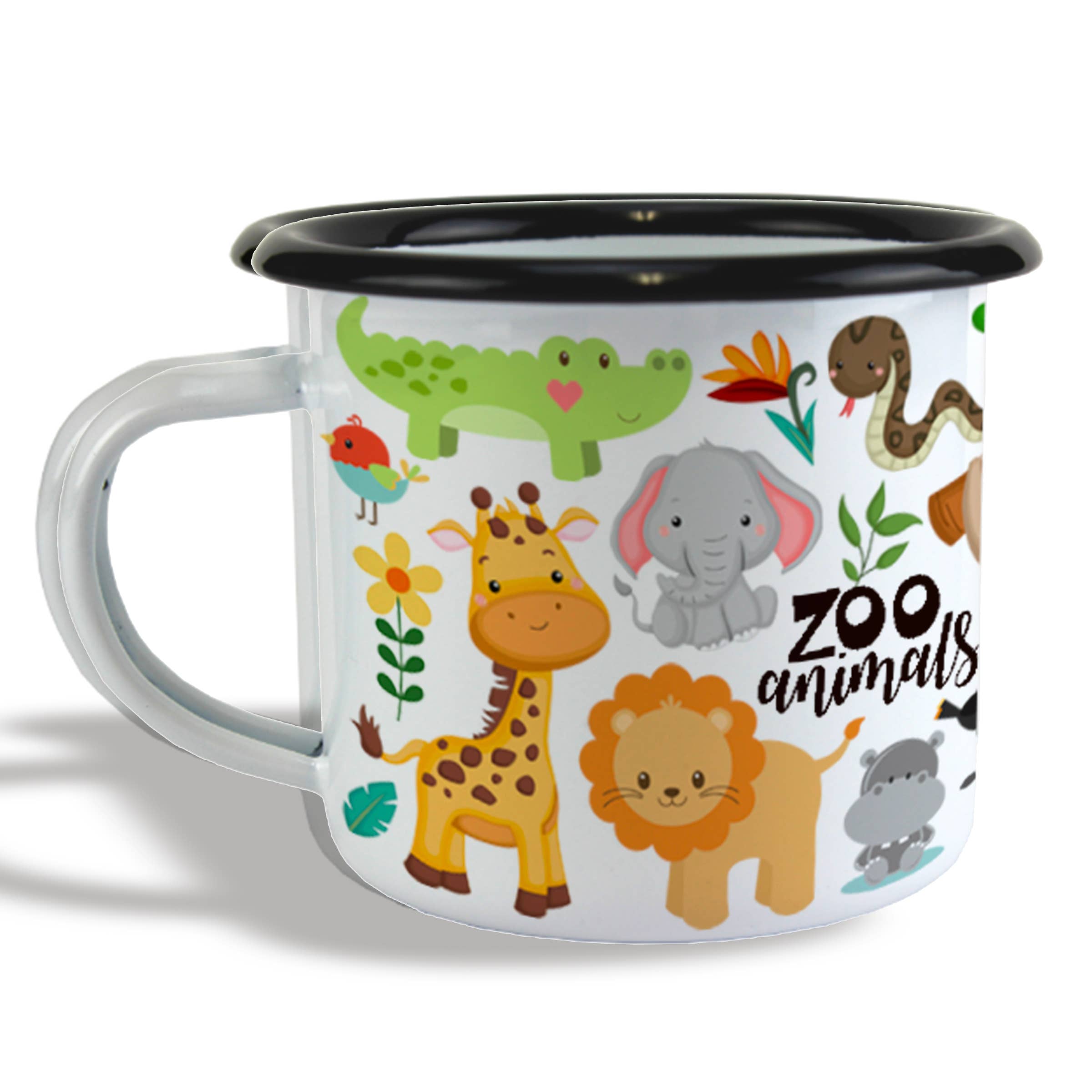 Liane Fried Studio - Wholesale Coffee Mug - CUSTOM Camp Mugs ~ White Enamel 12 oz. Mug8